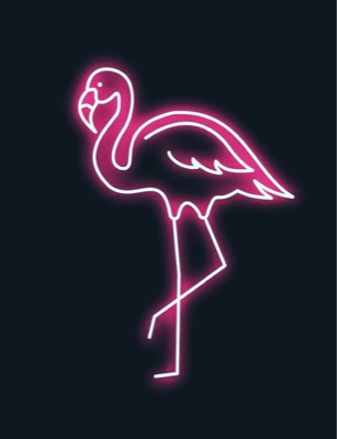 Neon Flamingo