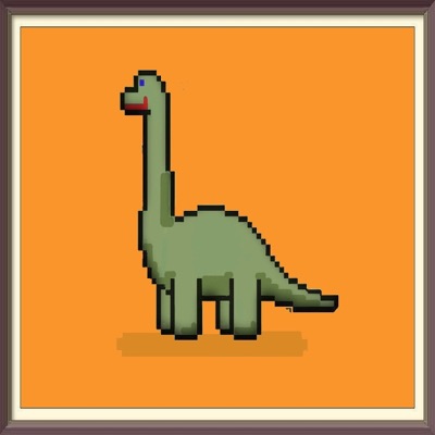 Original Orange Defi Dino #002
