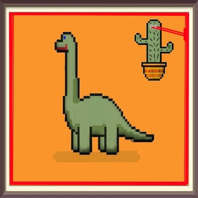Laser eyes cactus #012