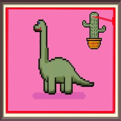 Laser eyes cactus #013