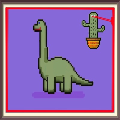 Laser eyes cactus #014