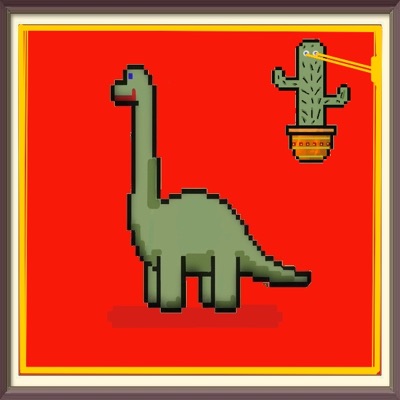 Laser eyes cactus #016