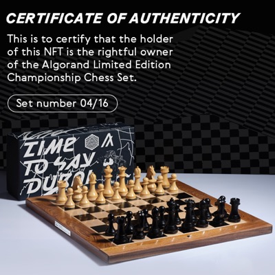 4/16 Algorand 2021 Chess Set