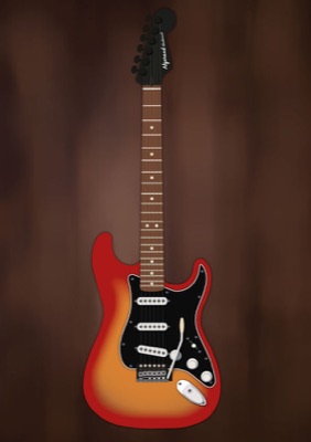 Guitarand Sunset
