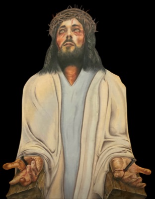 Jesus in black
