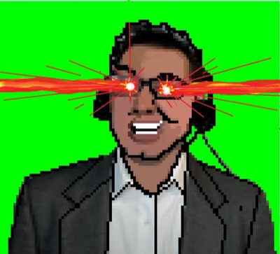 Lazer-eye KryptoNurd