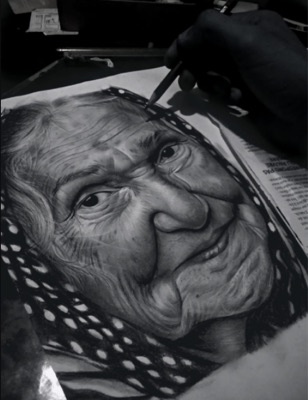 old woman art 1/1