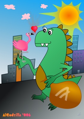 AlGodzilla #006 - Flaming-O-Love