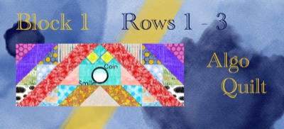 Quilt Block 1 Rows 1-3