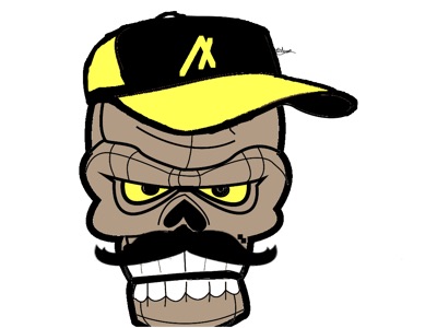 Capped skull 003