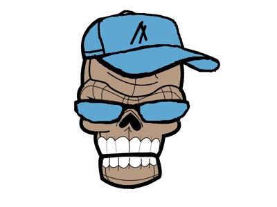 Capped skull 004