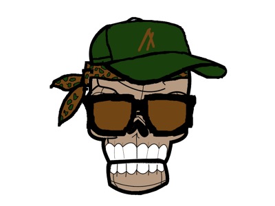 Capped skull 005