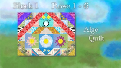 Quilt Block 1 Rows 1-6