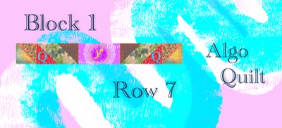Quilt Block 1 Row 7