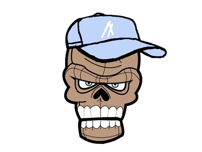 Capped skull 008