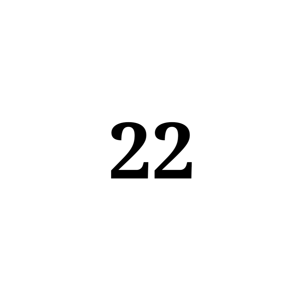 Number 22
