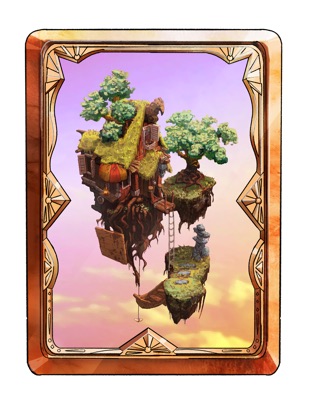 Lifted House, Sunset (Full Art)