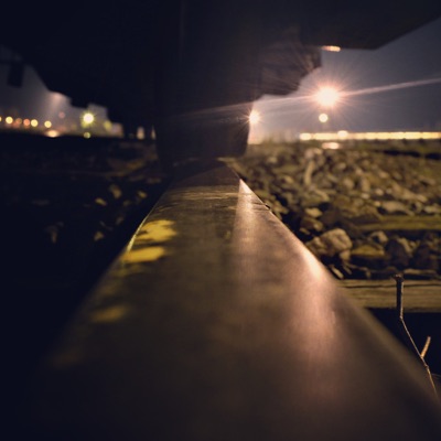 Hidden under a train