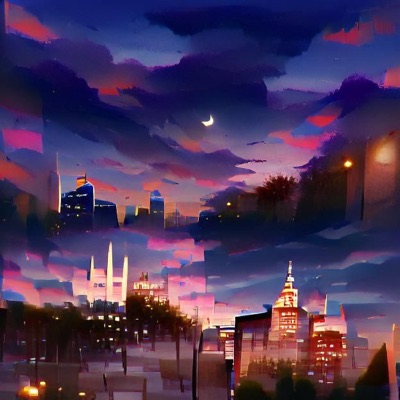 Dusk in the City of Yesterday