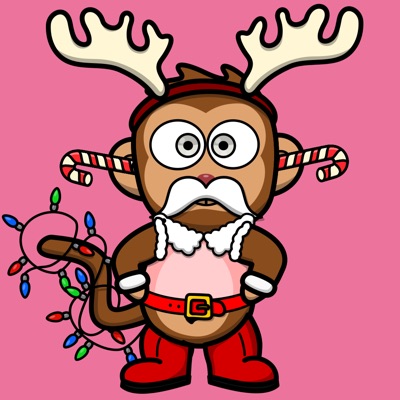Christmas Space Monkey #236