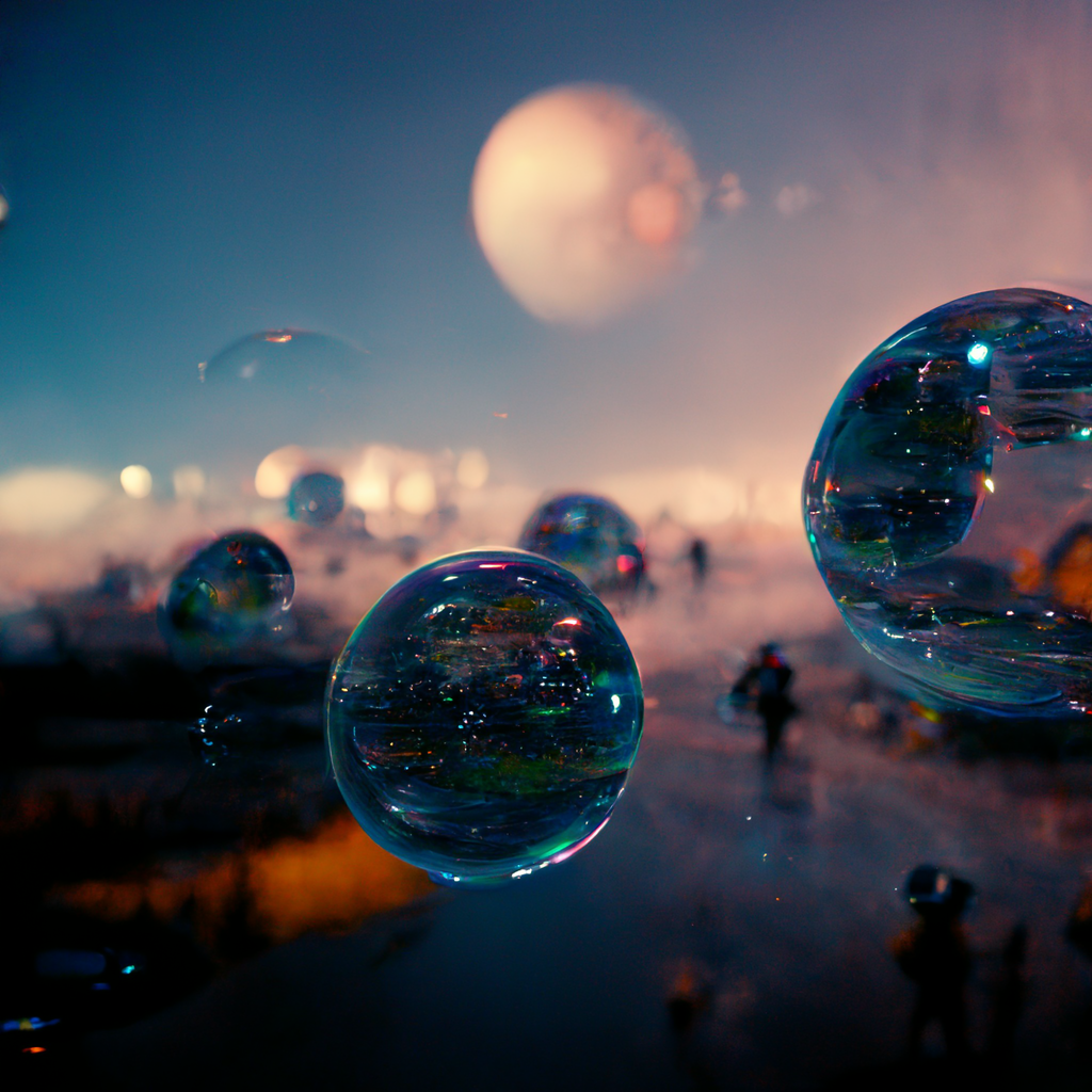 Infinite world.   Ai-powered art