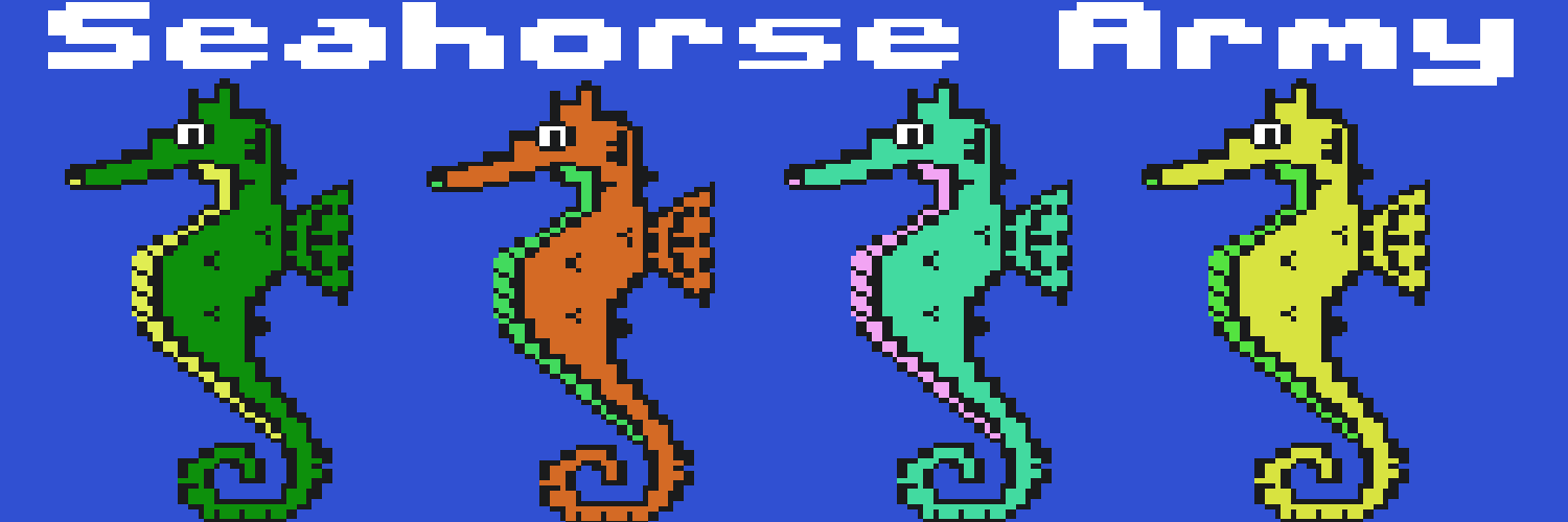 Seahorse Army Banner #6